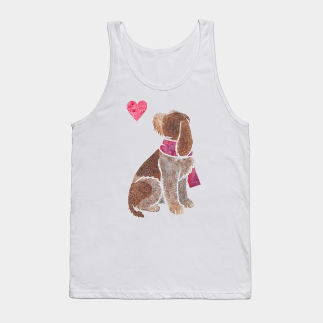 Watercolour Spinone Italiano Tank Top by animalartbyjess